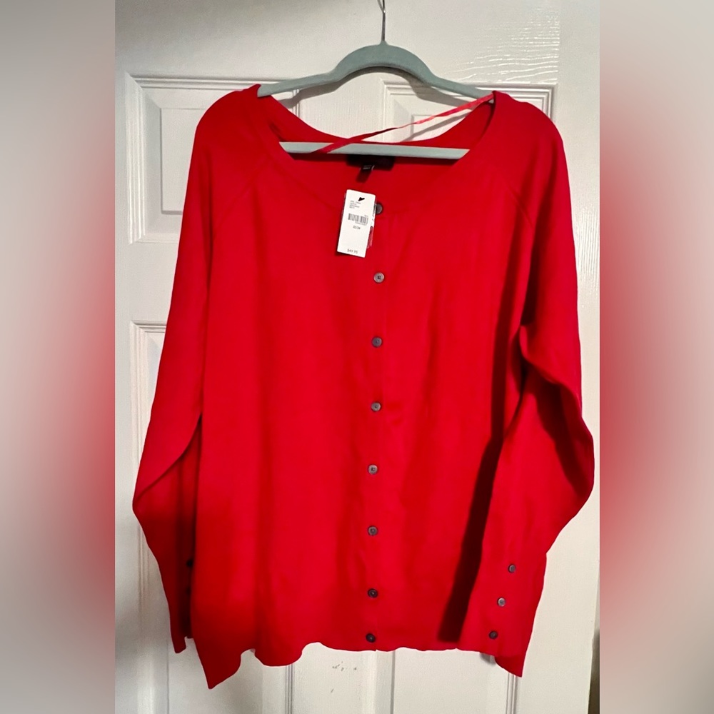 Lane Bryant Red Cardigan - size 22/24 - NWT
